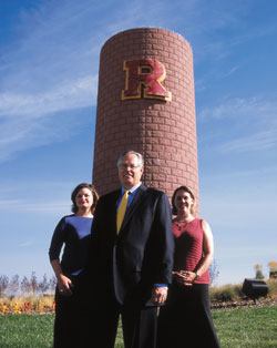 Shea Homes' newest community, Reunion, takes its "new hometown" identity from the creative direction of the Milesbrand team (left to right: Jaimee Woodruff, creative department manager, David Miles, company president, and Dana Heltenberg, brand manager). Shea Homes vice president Jeff Kappes says he values their ideas "because they're always on the edge."