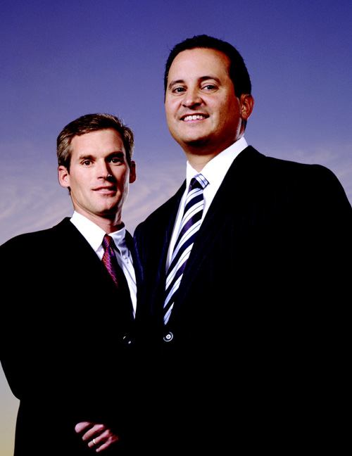 Peter Shea Jr. (left), COO, J.F. Shea Co.; Bert Selva (right), president and CEO