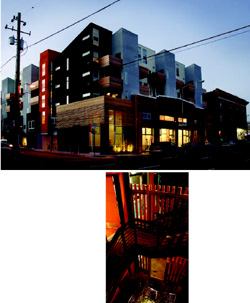 DOWNTOWN BUILDUP: Urban building, such as these contemporary lofts, is hot again as builders appeal to empty-nesters returning to the city and echo boomers interested in city life.