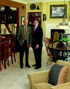 Bob McKelvey (left), former owner and Jim Brennan, president, McKelvey Homes