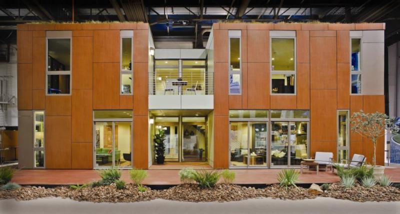 Boxes and Panels: Shipped in parts and assembled on the show floor of the Las Vegas Convention Center in just four days, the Builder LivingHome was an experiment in modular efficiency.