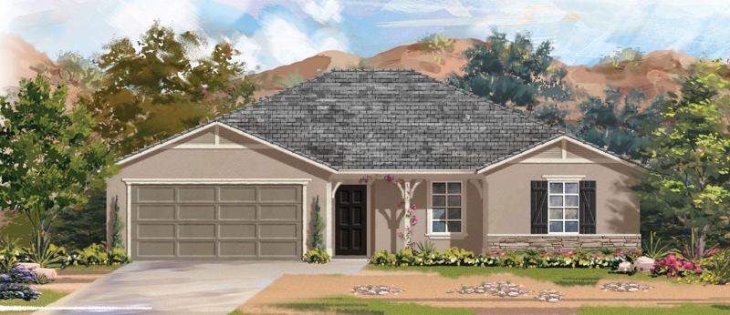 Construction is under way on the country’s first solar home with back-up battery power in KB Home’s Alamosa community in Lancaster, Calif.