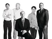 From l to r: Steven Mungo and Stewart Mungo, co-owners, The Mungo Cos.; Patrick Neal, owner and CEO, Neal Communities; Chris Renner, owner, Pinnacle Mountain Homes; and Dan Reeves, president, Landmark Fine Homes