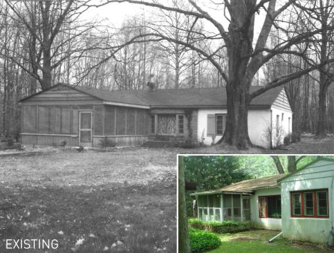 The original house on Cherry Beach Road had many issues: Its roof was caving in and its slab was slowly sinking, earning it the nickname "the Cherry Pit."