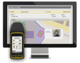 Information scanned from equipment in the field is integrated into Trimble's Asset Manager.