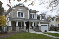 This home from Evolutionary Home Builders features a
number of advanced building components including a super-insulated airtight
building envelope, efficient European windows and doors, a mini split heating/cooling system, and an energy recovery
ventilation system that is 93% efficient.
