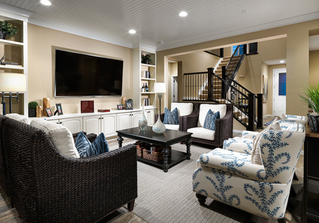 All of Shea Homes' YourPlans are based on an open-space concept that allows customers to choose from three unique main living spaces − Entertainment-centric, Kitchen-centric and Outdoor-centric.
