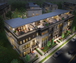 A rendering of the homes available at Next Level Homes at Upper West in Downtown One Loudon.