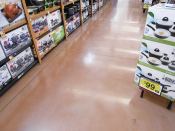 Integral color adds life to what would otherwise be a plain, gray concrete floor.