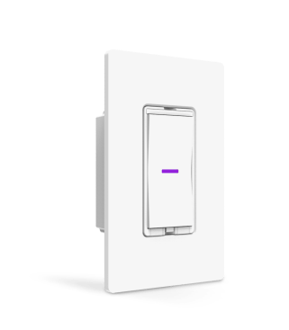 The iDevices Dimmer Switch, shown alongside the smartphone app control.
