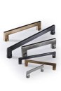 The Apollo hardware collection by Ashley Norton, shown here with appliance and coordinating cabinet pulls.