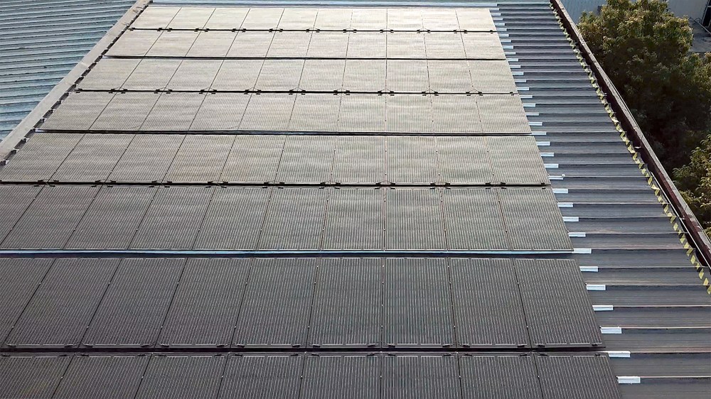 The LiteMount solar modules weigh less than one pound per square foot installed.