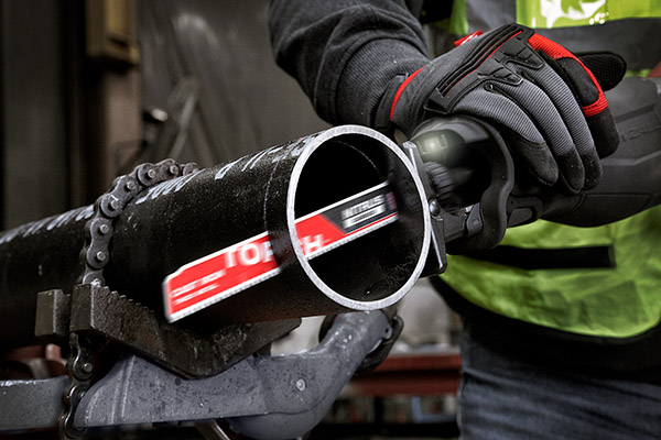 The Torch with Nitrus Carbide reciprocating saw blades.