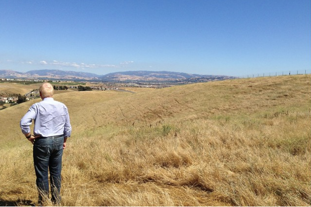 Trumark Companies co-CEO Michael Maples surveys Wallis Ranch, East Dublin, Calif., circa 2014.