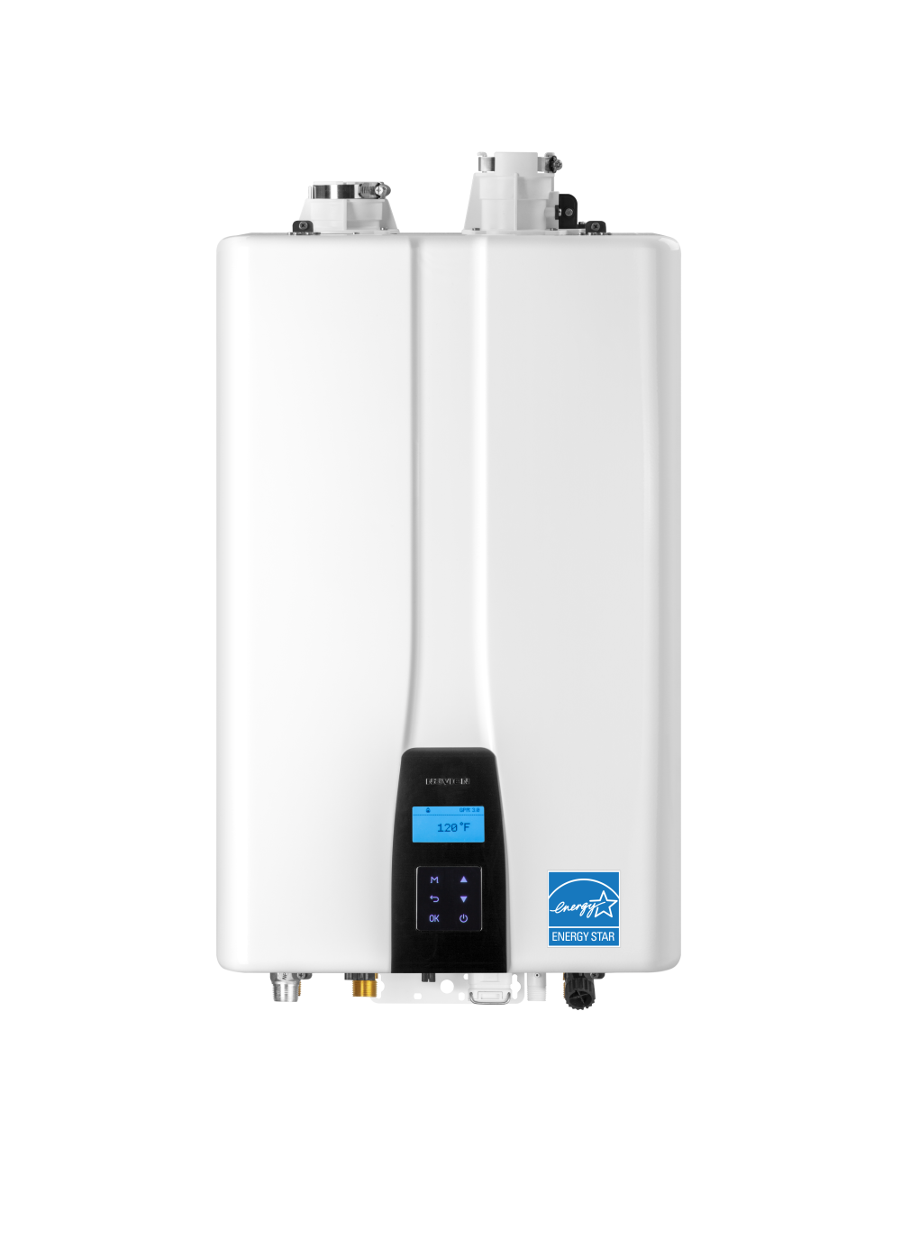 The NPE-A2 condensing tankless water heater by Navien.