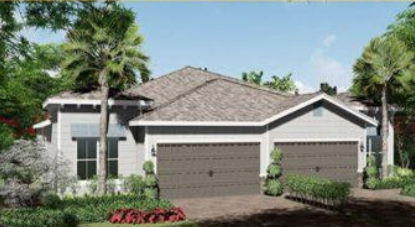 A D.R. Horton paired villa in Florida.