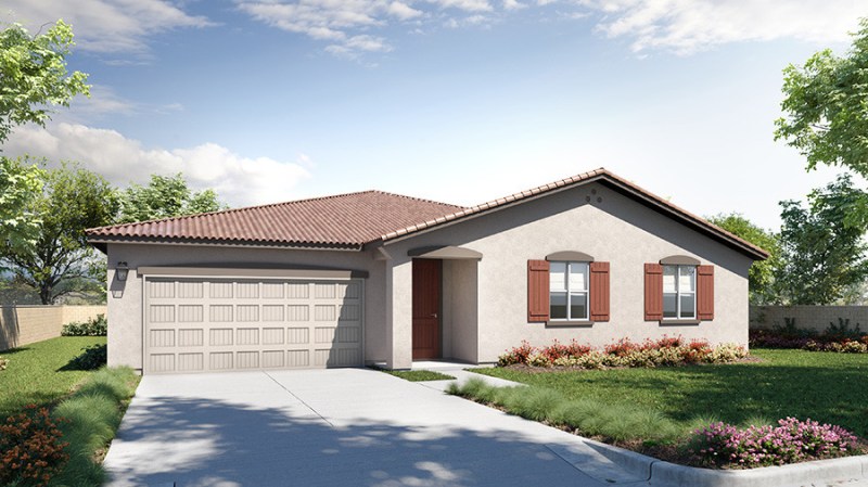 A one-story home floor plan at Rancho Palma by Trumark Homes.