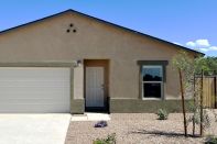 Exterior of the first completed Century Complete 3D-printed home.