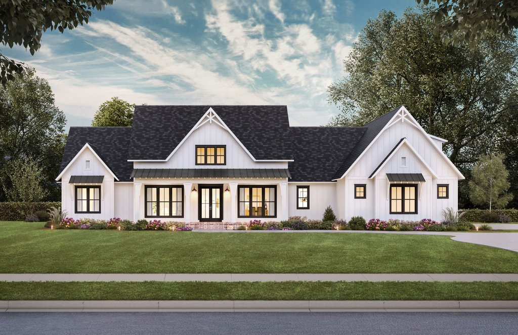 Luxury house plan 1074-69 front exterior. See details at Houseplans.com.
