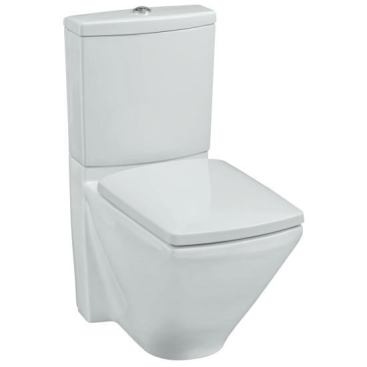The Escale comfort-height toilet offers contemporary European styling and eco-conscious features. It has a two-piece construction with an elongated bowl and&nbsp;a 4-inch waste outlet. The toilet&nbsp;flushes with 1.6 gallons or 0.8 gallons.&nbsp;It's priced at $1,098.&nbsp;Kohler. 
www.kohler.com.