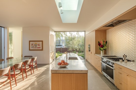 Origin Point: The house was designed around the heart of the home—the kitchen—on two main axial relationships, from north to south and east to west.