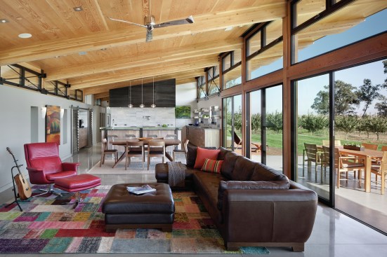 2017 Best Custom Home Under 4,000 Square Feet—Pistachio Grove, Merced, Calif. Architect: R. Douglas Mansfield Architect