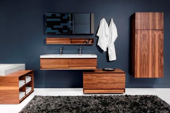 Wetstyle



Inspired by Japanese design, the M Collection of modular bath products includes wall-hung vanities, linen cabinets, and storage cubes. Pieces are made with concealed hinges, solid dovetailed maple soft-close drawers, and fully finished interiors. The line comes in various sizes, three materials, and nine finishes. A 60-inch walnut vanity (similar to the one shown here) costs about $3,495. www.wetstyle.ca.