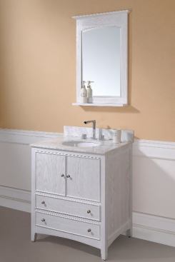 Xylem's new Kent bath furniture collection offers transitional designs that fit seamlessly with traditional and modern spaces. Available in brown ebony and whitewash, the 30-inch vanity is constructed from solid wood and features full-extension ball-bearing glides and fully concealed hinges. 
www.xylem.biz.&nbsp;