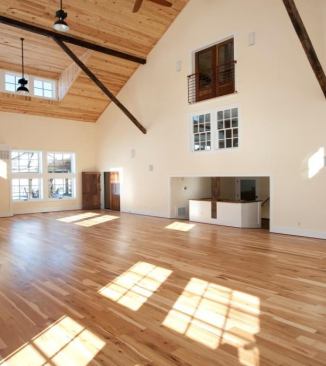 The house is big enough for a volleyball court, but its geothermal HVAC system and serious insulation help keep utility bills down.