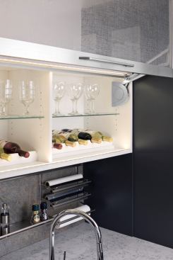 In addition to its highly custom cabinets, the manufacturer is now offering pre-installed LED lighting. The all-custom company builds framed, mortise-and-tenon&nbsp;cabinets with soft-close dovetail drawers or frameless, European-style full-access doors with dowel construction. 
www.plainfancycabinetry.com.