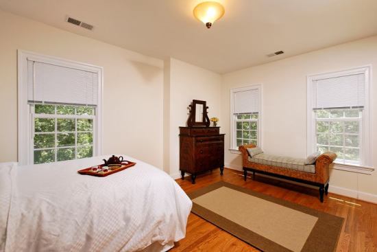 Large windows make the interiors feel expansive.