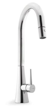 Franke Luxury Products Group’s FF2500 faucet offers the clean lines of a modern, minimalist aesthetic but in a classic silhouette, and is priced from about $600. www.franke.com.