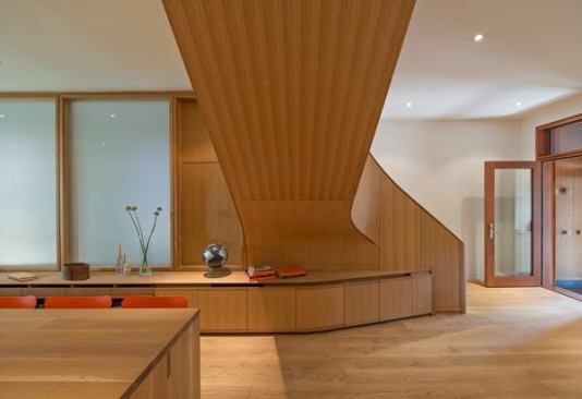 Wood stair volume.