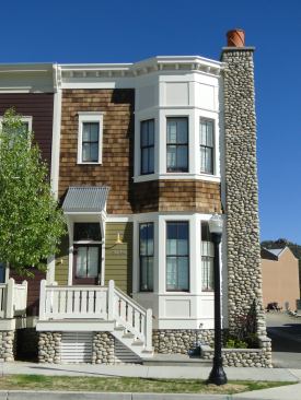 SOUTH MAIN  Housing types vary, from old-style flats above retail establishments to rustic single-family townhomes.