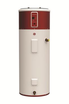 GE GeoSpring&nbsp;&nbsp;This heat pump hybrid offers four settings and a vacation mode to choose from, along with what the company claims is an industry-first electronic backlit LCD display for simplified control. In hybrid mode, the GeoSpring unit employs heat pump technology and uses electric elements when a faster recovery time is needed. Advances in GE’s heat pump technology have made it possible to operate at temperatures as low as 35 F. 
www.geappliances.com