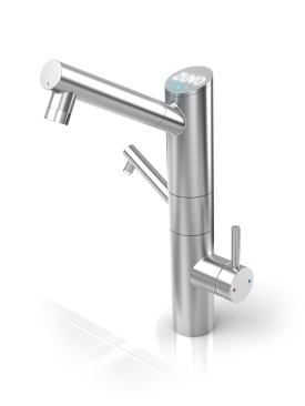 The Bright Line combines the company’s water filtration system, faucet, and a smartphone application in one. By combining integrating light, ozone, and filtration in a patented five-step process, the system delivers safe drinking water in a stylish contemporary faucet. The app provides information that makes it easy to check remaining filter life, purchase a replacement filter, and check in with a personalized, water consumption coach. 
www.zuvowater.com.