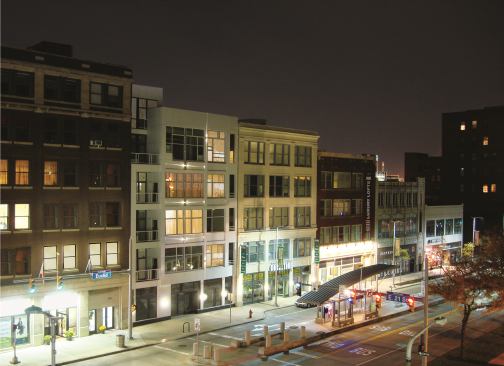 Tight Spaces Many colleges are located in urban centers, so finding land for nearby student housing can be a challenge. Pictured is University Lofts in Cleveland, last year's Builder's Choice Grand winner, designed by City Architecture and built by Marcus Brothers Construction.
