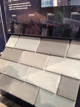 It was only a matter of time before Ply Gem hit the roof. The exterior products manufacturer is well known for its wide range of windows, siding, trim, stone, and other exterior products, but up to now the company’s product offering stopped at the roofline. Now the company caps off the house with synthetic slate available in four natural-looking colorways, named charcoal, brownstone, pewter, and sagebrush, all of which comprise 97% recycled material, including real reclaimed slate. The introduction not only brings Ply Gem into the roofing market, but hits on the trend of slate roofing we’ve seen from other companies in the market.