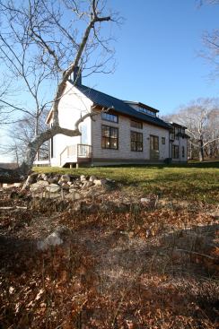 Located on an island off of Cape Cod, Mass., this family retreat required fenestration that would stand up to stormy gusts while offering high-performance energy efficiency—all while promoting views of the New England shore line. Project: Elizabeth Islands Retreat; Location: Elizabeth Islands, Mass.; Builder/Designer: Bensonwood Homes.