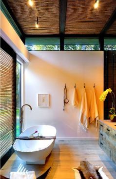 Robin's Way Master Bath by Bates + Masi Architects and Rawlins Calderone Design is evidence of the popularity of generously sized soaking tubs. More than ever, clients expect the bath to have a spalike vibe and provide an escape from life's pressures.