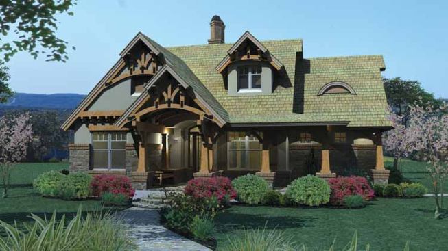 4. Natural Beauty:&nbsp;Decorative trusses crown the appealing exterior of this country craftsman home with wraparound porch and warm natural elements. With the option to finish the basement and expand upstairs, a growing family has plenty of room for additional bedrooms, recreation spaces, and storage, all without adding to the home’s footprint. For more images and information, click&nbsp;here.