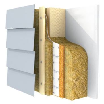 Made from basalt rocks and recycled slag from the steel industry, ComfortBoard is a rigid mineral wool insulation sheathing board that can be used on the exterior of a home or to prevent thermal bridging in basements. The product is non-combustible, water repellent, fire resistant, and sound absorbent, the company says. It has an R-value of about 4 per inch. www.roxul.com.