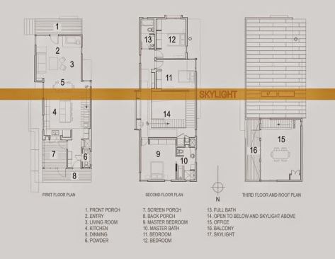 2nd Place People's Choice Winner The 2014 Dasgupta/Saucier Residence, Raleigh NC Floor Plans