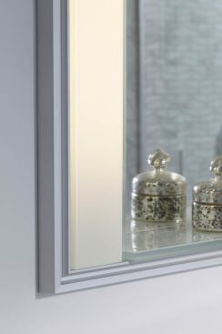 Reception is available in 24-, 30-, and 36-inch widths; heights of 30 or 40 inches, and 4- or 6-inch depths.