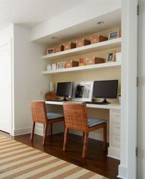 Built-ins are thoughtfully speced to improve organization while reducing clutter and the need for a lot of furniture.