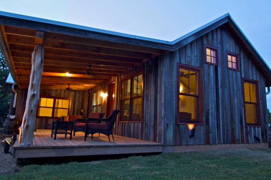 The Zero Energy Casita by Ferrier Custom Homes is a 1,051-square-foot demonstration project that is choc full of green features. In addition to&nbsp;SIPs walls, the house is&nbsp;built from reclaimed materials, and outfitted with high-efficiency windows, a rainwater collection system, and a wind turbine.