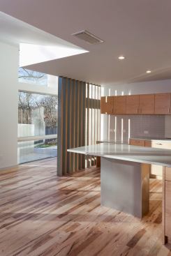 Kitchen looking toward terrace