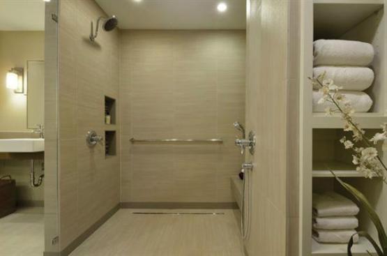 The+shower+has+two+heads%3b+one+for+sit-down+and+one+for+wheelchair+access.+