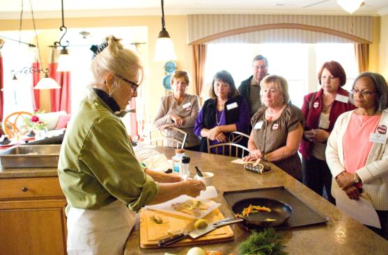 Cooking demonstrations are often part of Traditions of America's Live Better Now events.