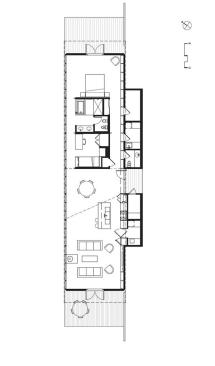The homes floor plan. 